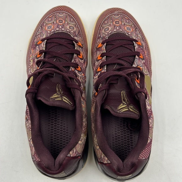 NIKE KOBE IX 9 EM SILK MENS SIZE 9.5 ATHLETIC SHOES GOLD PURPLE - Picture 4 of 12